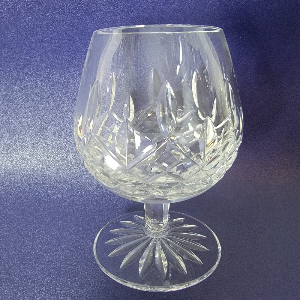 Waterford Lismore Brandy Snifter Balloon Glass Cut Crystal Ireland